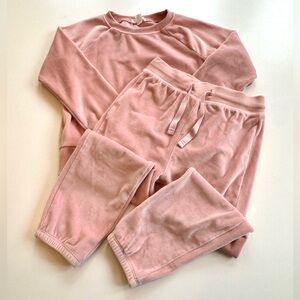 💖 Crewcuts velour sweatsuit size xs 4-5